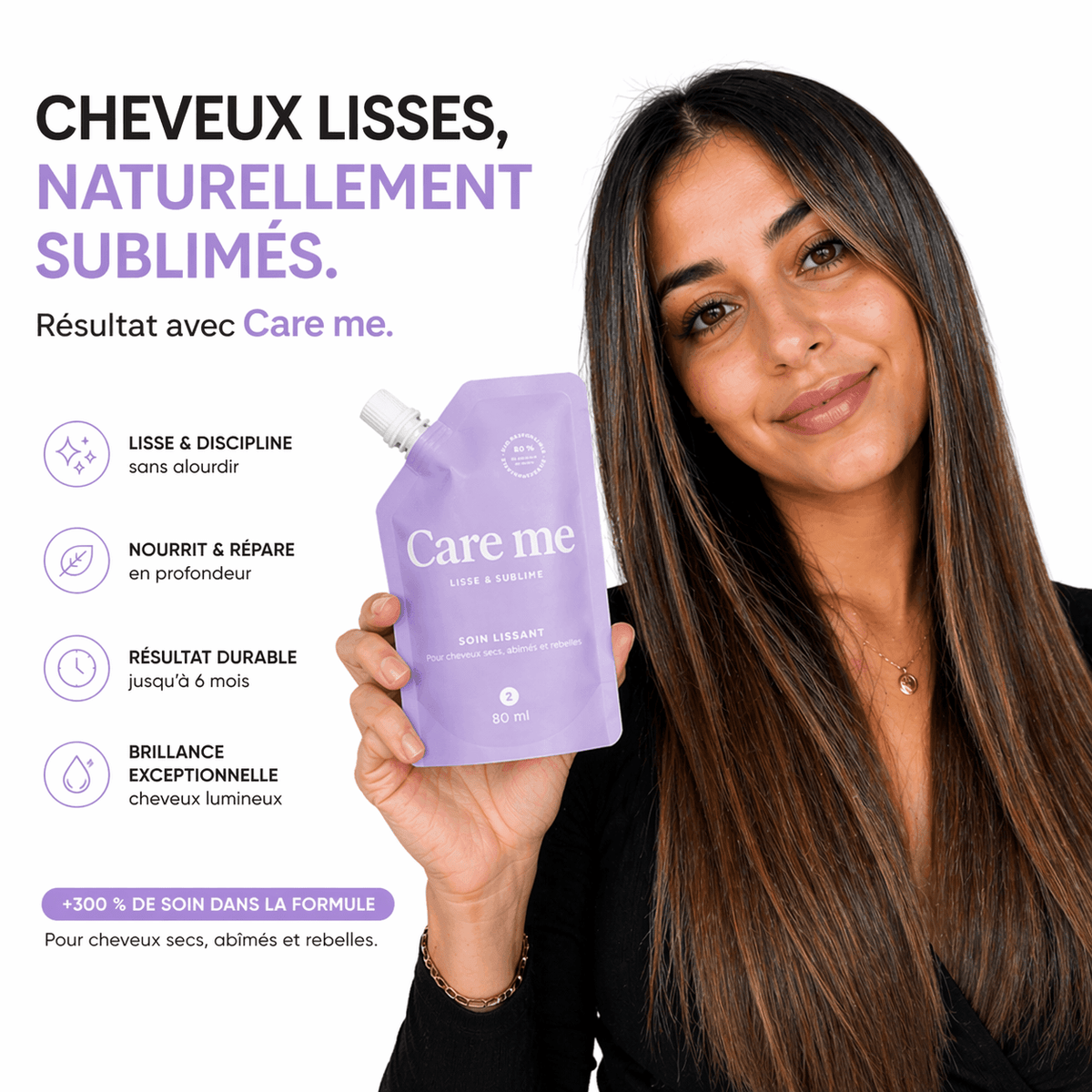 Bénéfices du soin lissant Care Me
