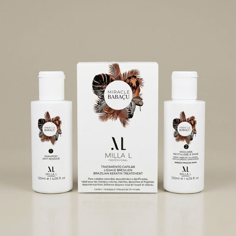 Kit Miracle Babaçu, soin lissant et botox capillaire 120 ml