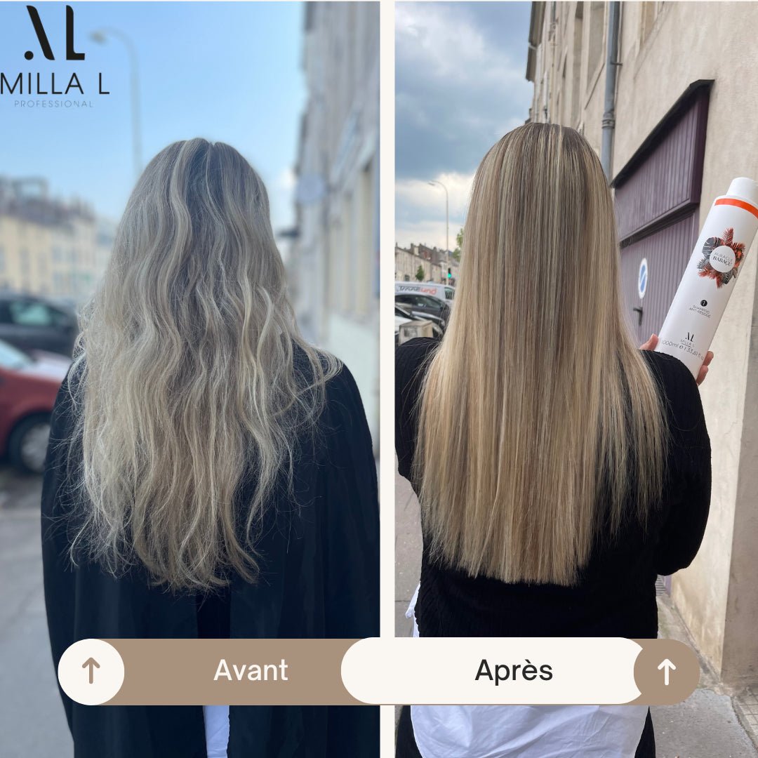 Résultat du protocole botox capillaire Miracle Babaçu